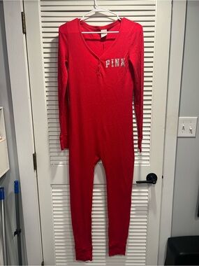 VS PINK Red Thermal Henley Onesie Pajamas
Bling/HoHoHo Small 2012 collectors